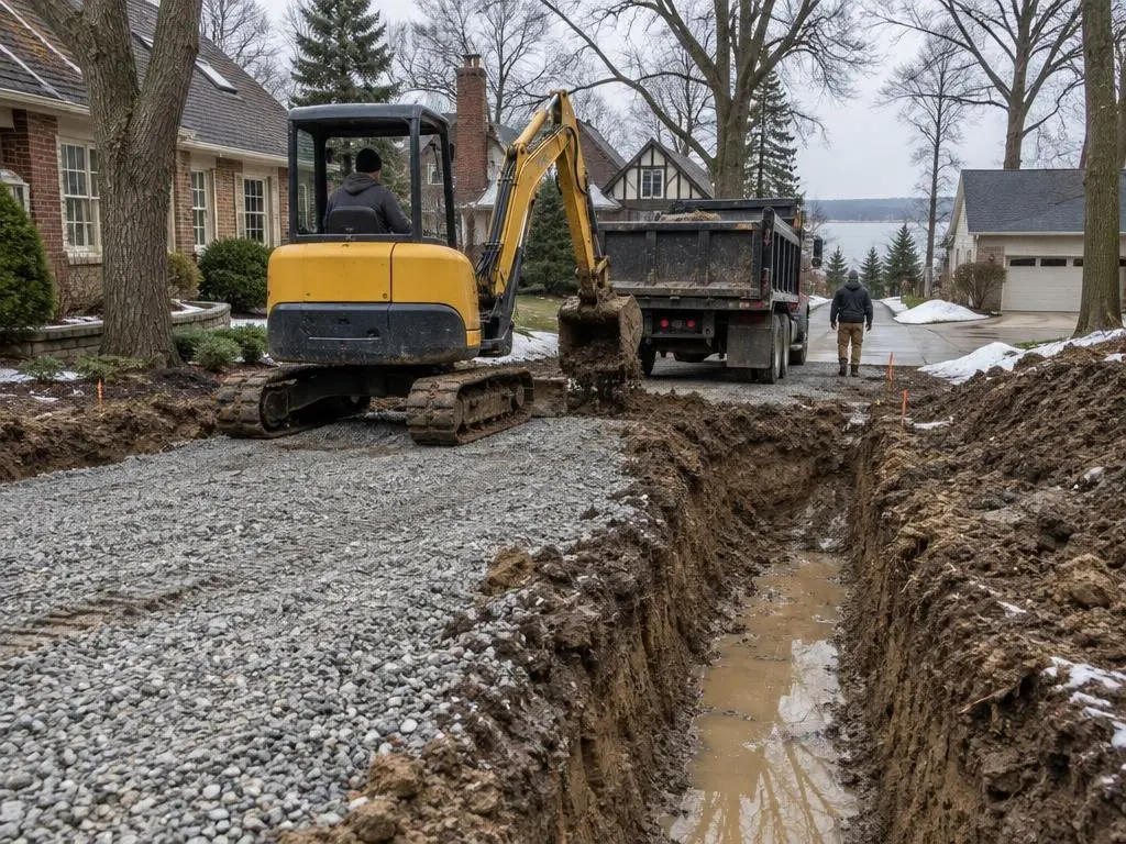 Driveway & Pad Excavation in Cleveland, OH