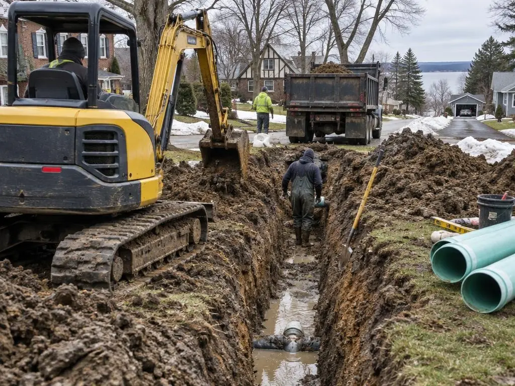 Sewer Lateral Excavation in Cleveland, OH